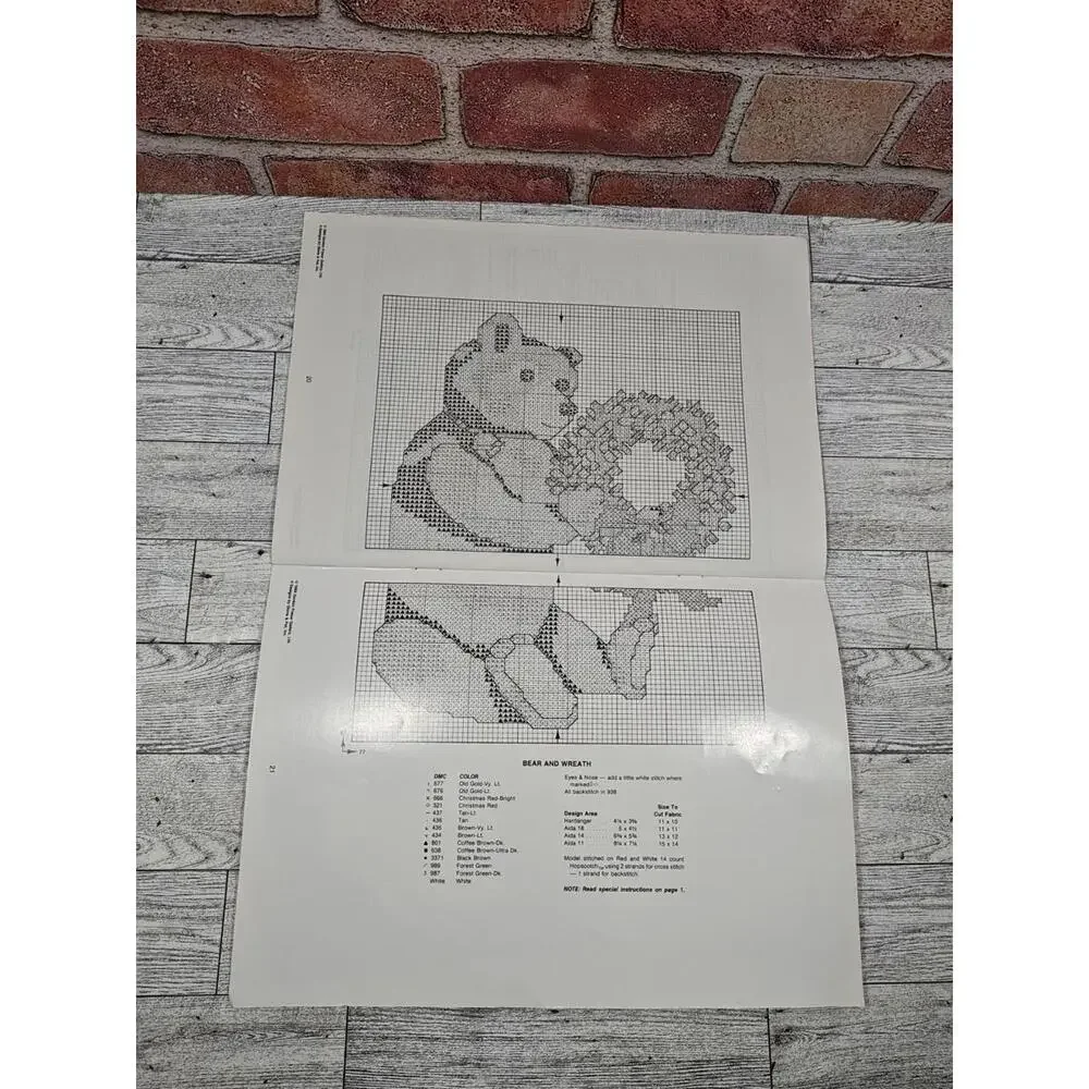 1984 Gordon Fraser Christmas Goose Cross Stitch Pattern Book #1503